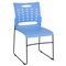 Emma and Oliver Home Office Plastic Accent Sled Base Stack Chair - Air-Vent Back
